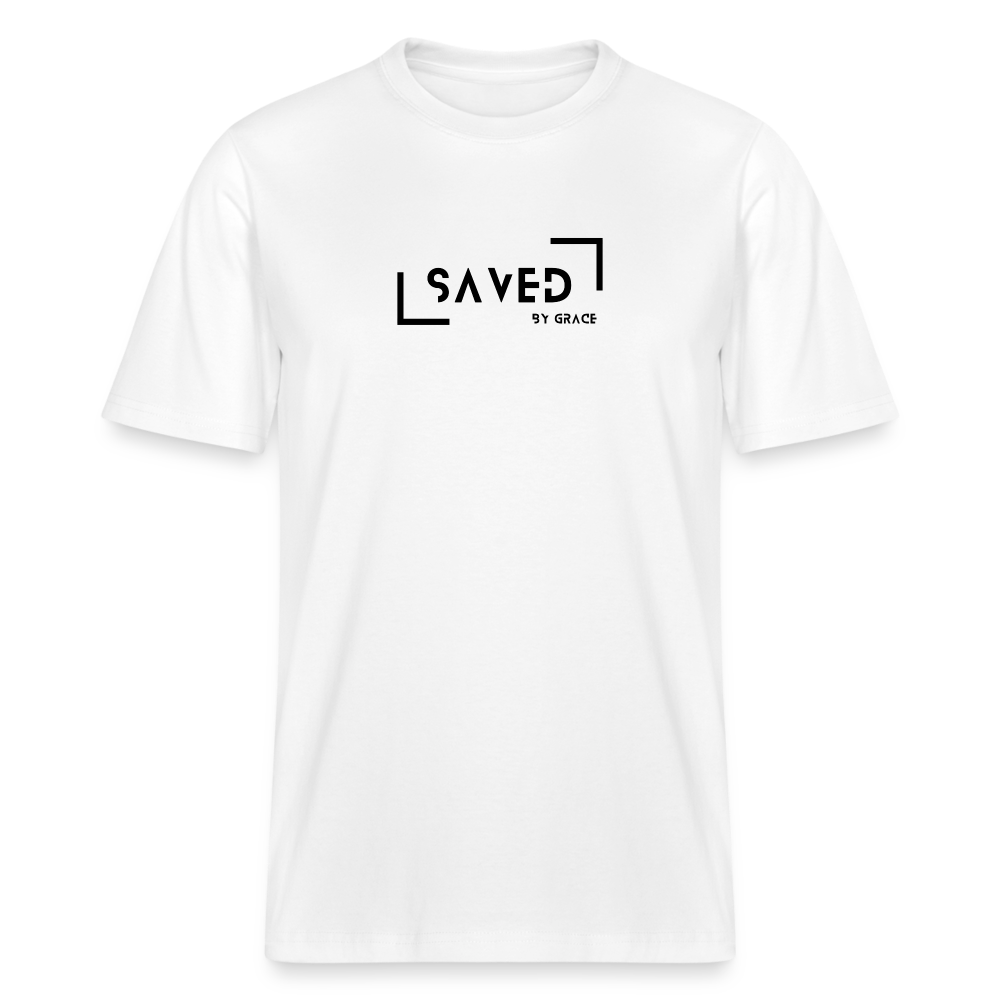 Saved Relaxed Fit Unisex Organic T-Shirt - white