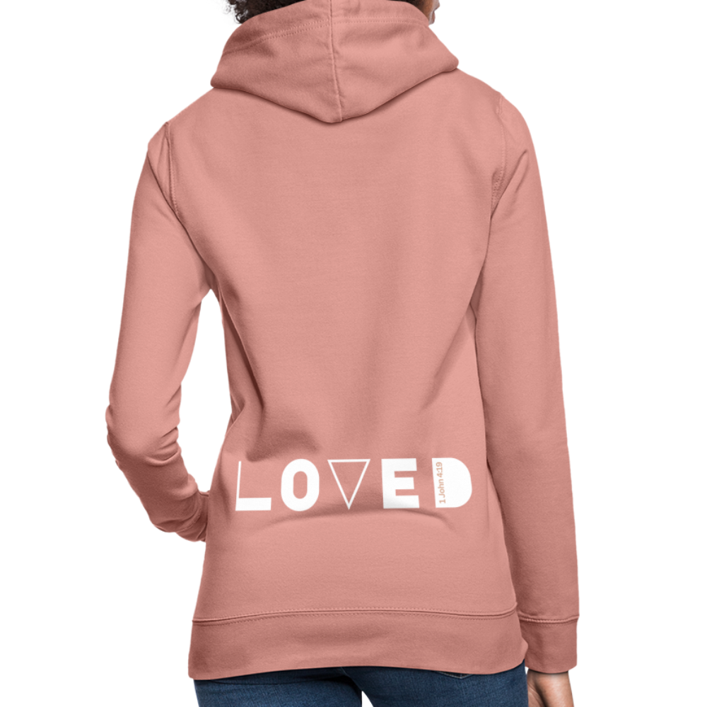 Loved Women's Hoodie - dusky rose