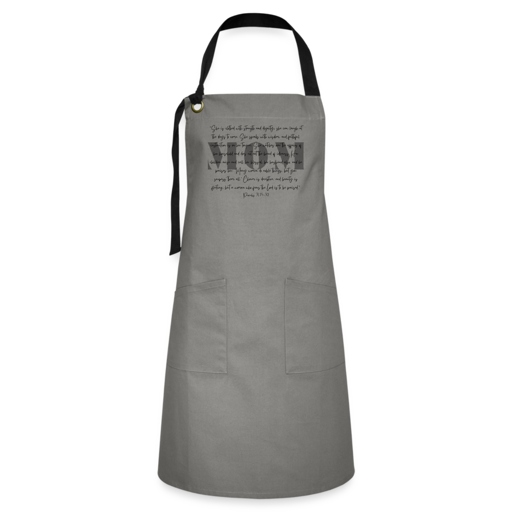 MOM Artisan Apron - grey/black