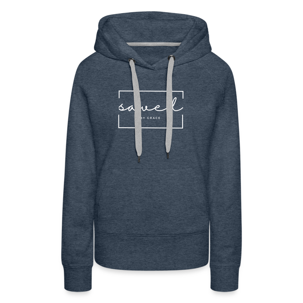 Saved Women’s Premium Hoodie - heather denim