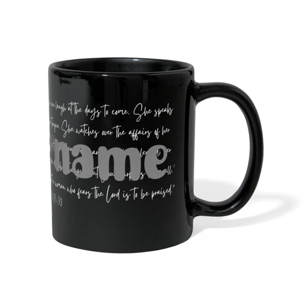 Moms customizable Panoramic Mug - - black