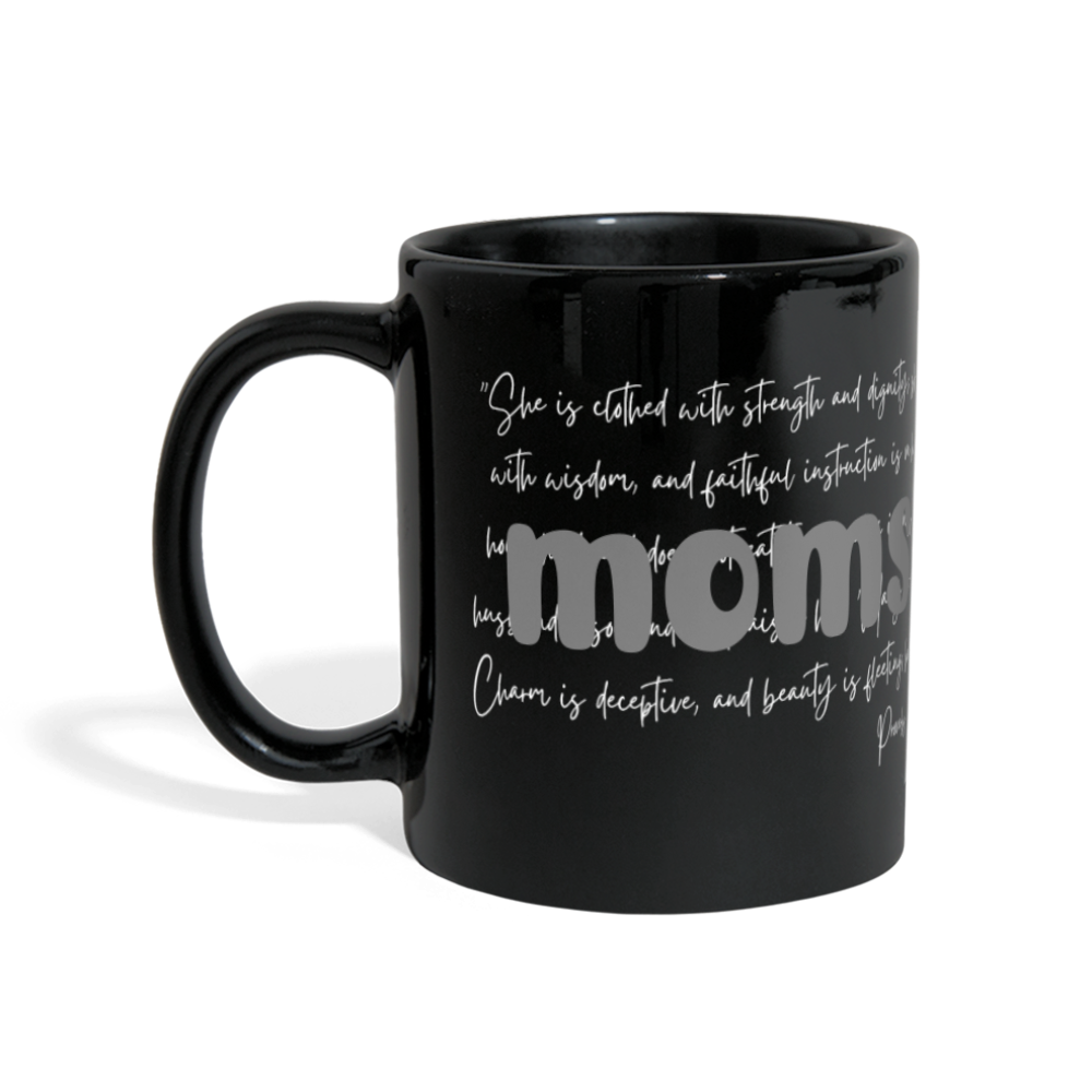 Moms customizable Panoramic Mug - - black