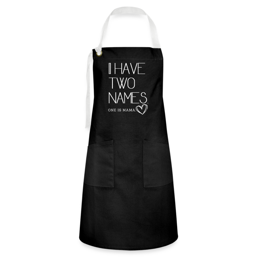 Mom Artisan Apron - black/white