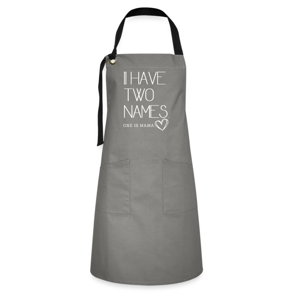 Mom Artisan Apron - grey/black