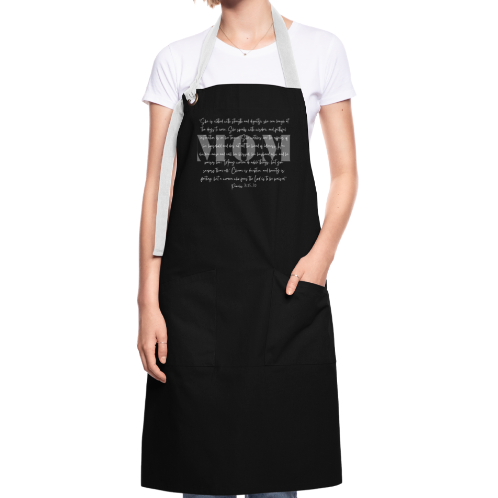 MOM Artisan Apron - black/white