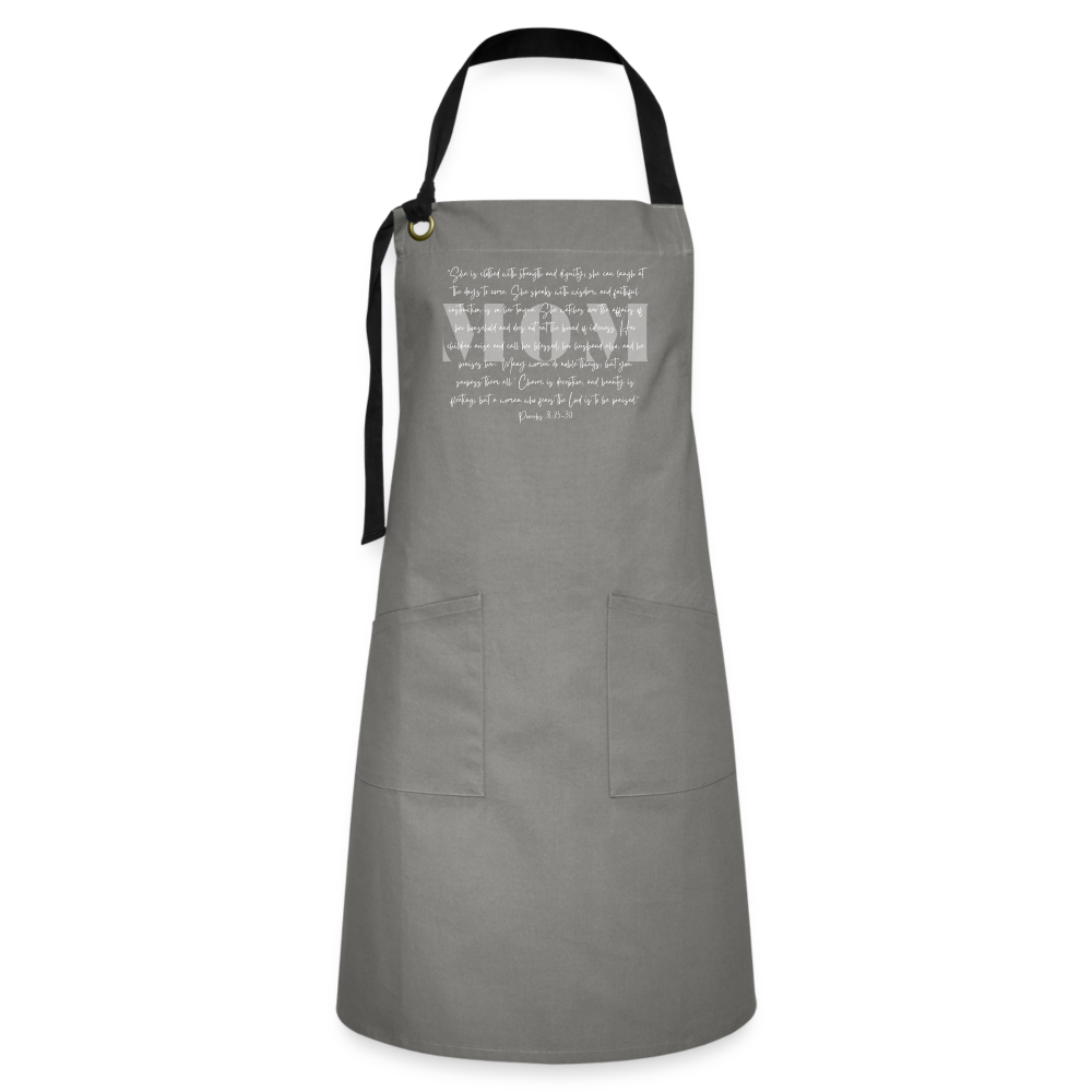 MOM Artisan Apron - grey/black