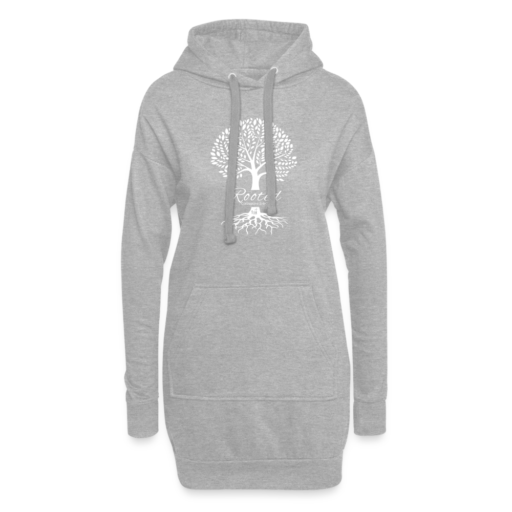 Rooted Hoodie Dress - heather grey