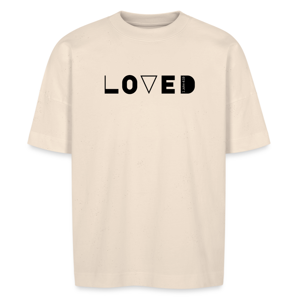 LOVED unisex oversize Tee - natural raw