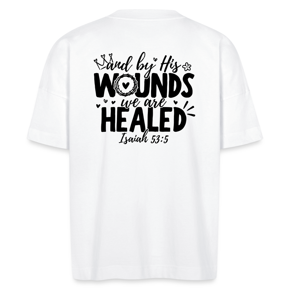 We are Healed unisex oversize organic T-shirt - white
