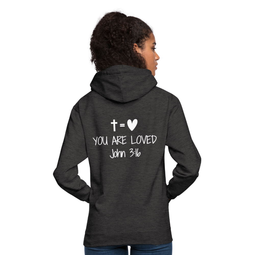 You are loved Unisex Hoodie - charcoal grey