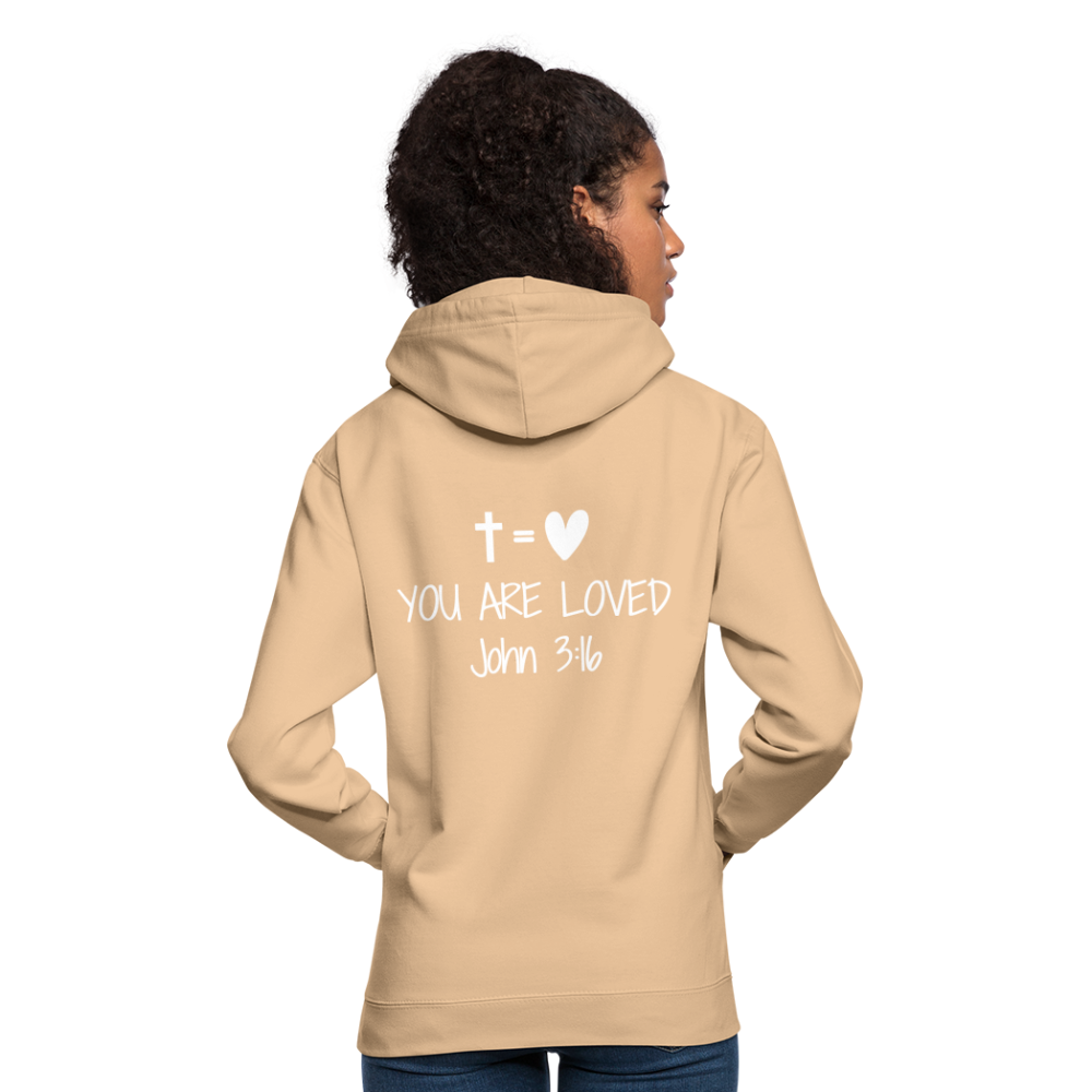 You are loved Unisex Hoodie - peach