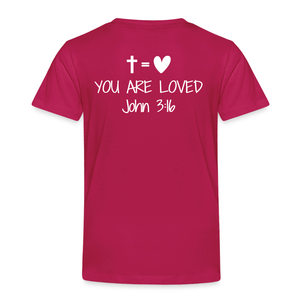 You are loved Kids' Premium T-Shirt - dark pink