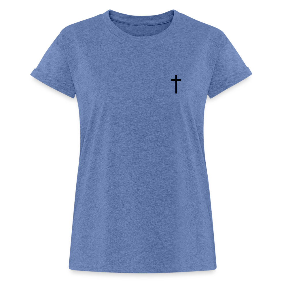 Cross Women’s Oversize T-Shirt - heather denim