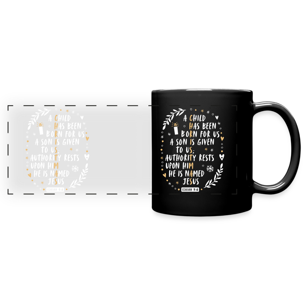 Christmas Panoramic Mug - black