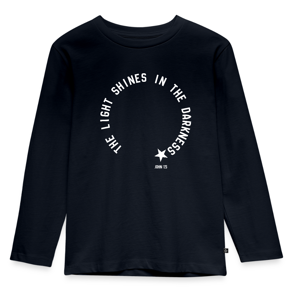 Shine Bright Kids' Premium Longsleeve Shirt - navy
