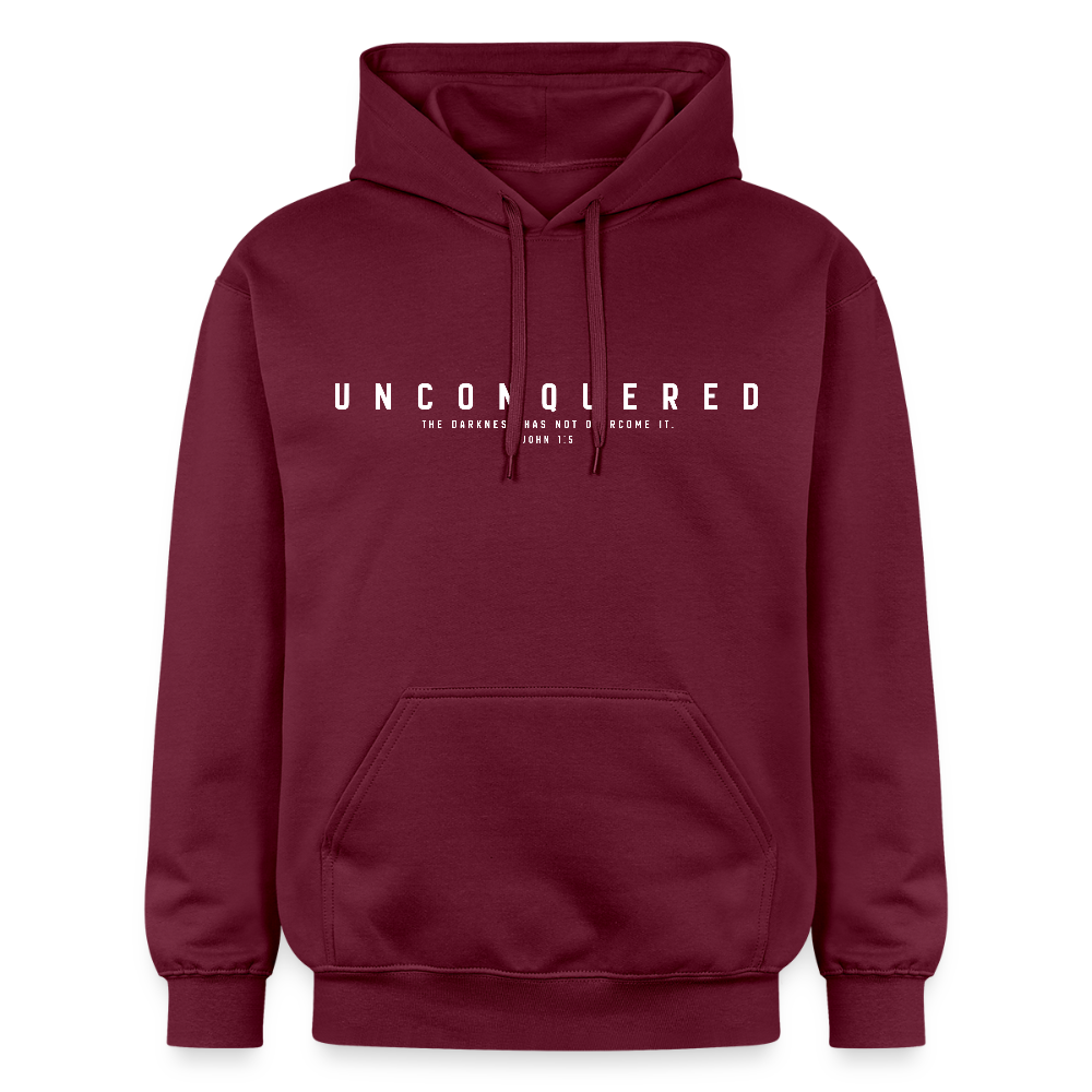 Unconquered Unisex Softstyle® Midweight Hoodie - maroon