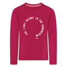 Shine Bright Kids' Premium Longsleeve Shirt - dark pink