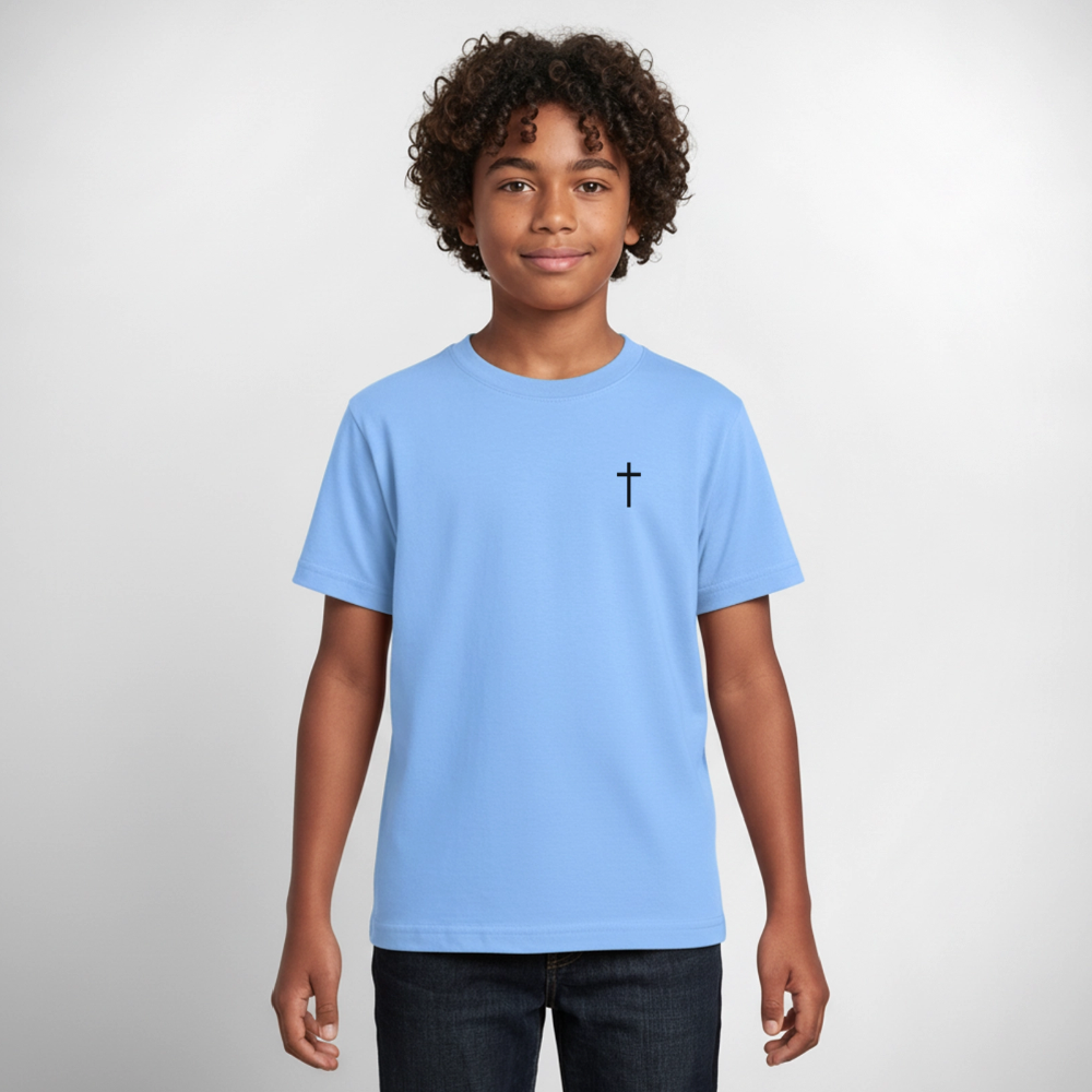 Cross Teenage T-Shirt - sky blue