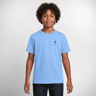 Cross Teenage T-Shirt - sky blue