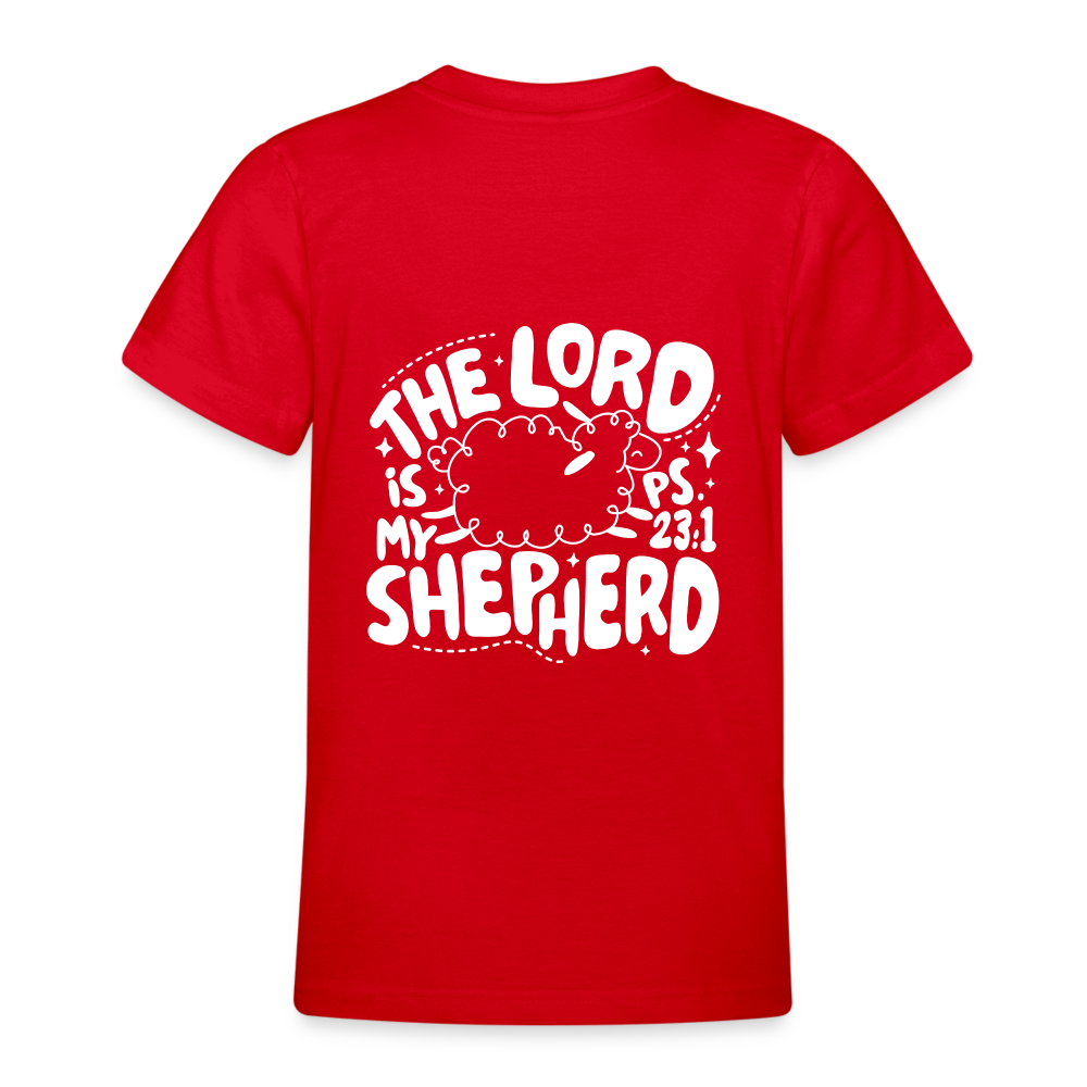 My Shepherd Kids' T-Shirt - back print - red