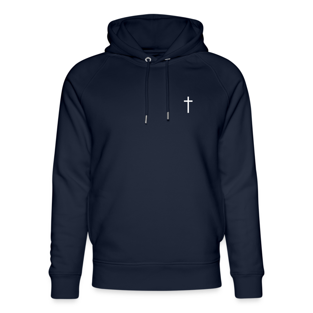 Cross/1 of a kind Unisex Organic Hoodie - navy