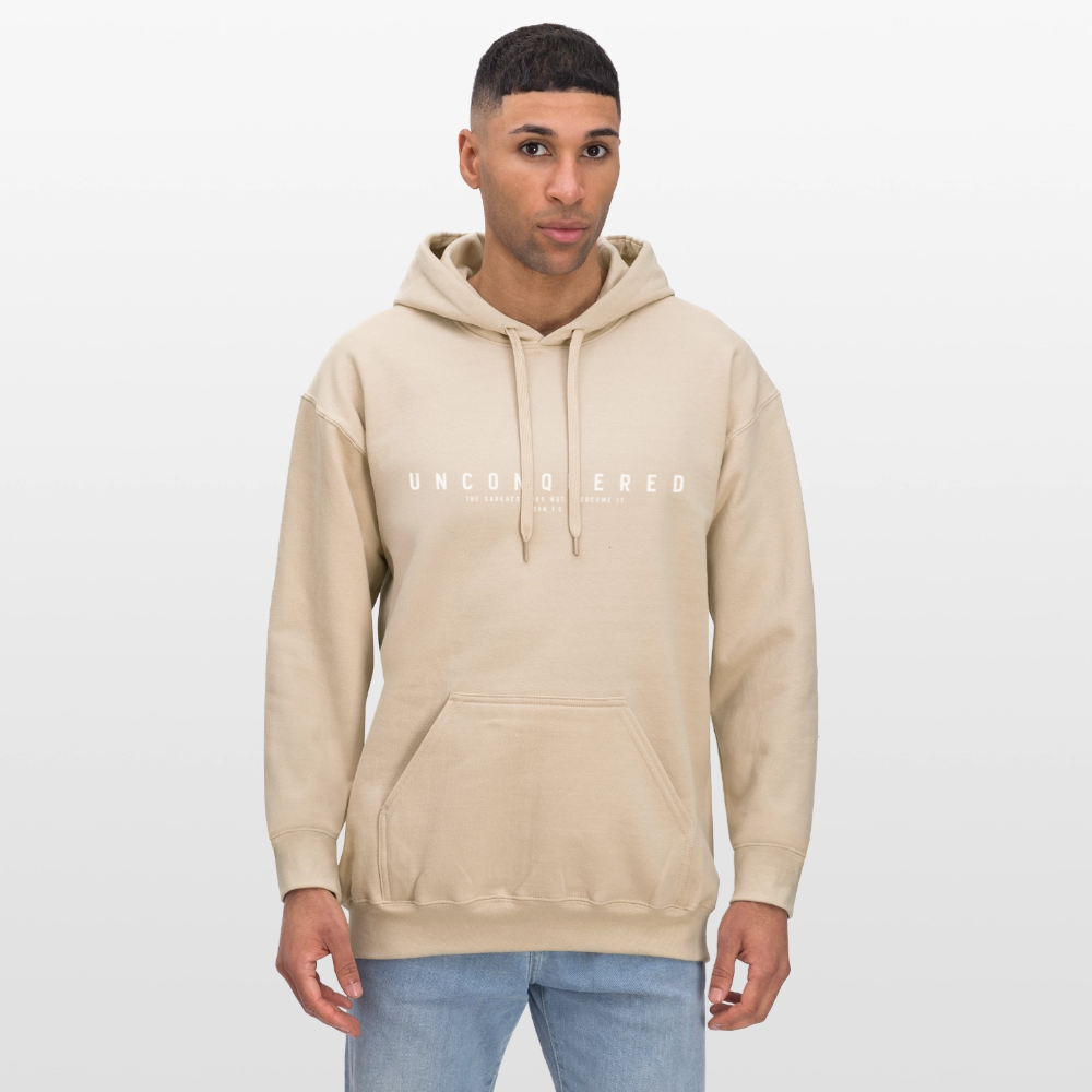 Unconquered Unisex Softstyle® Midweight Hoodie - sand