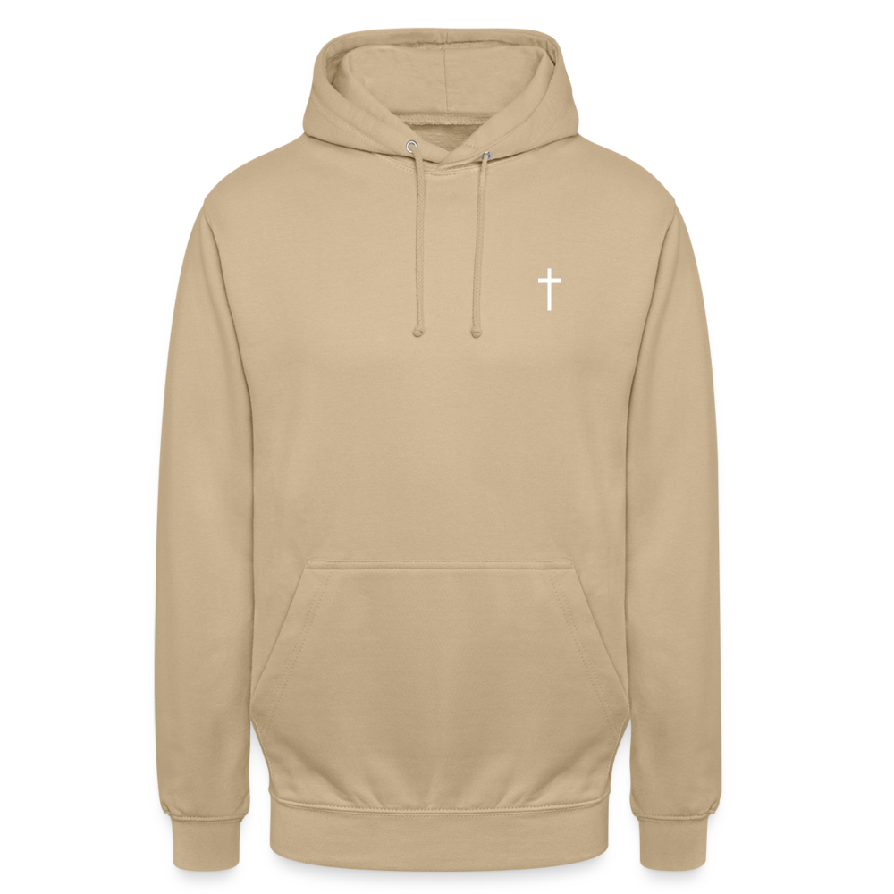 Cross Unisex Hoodie - beige