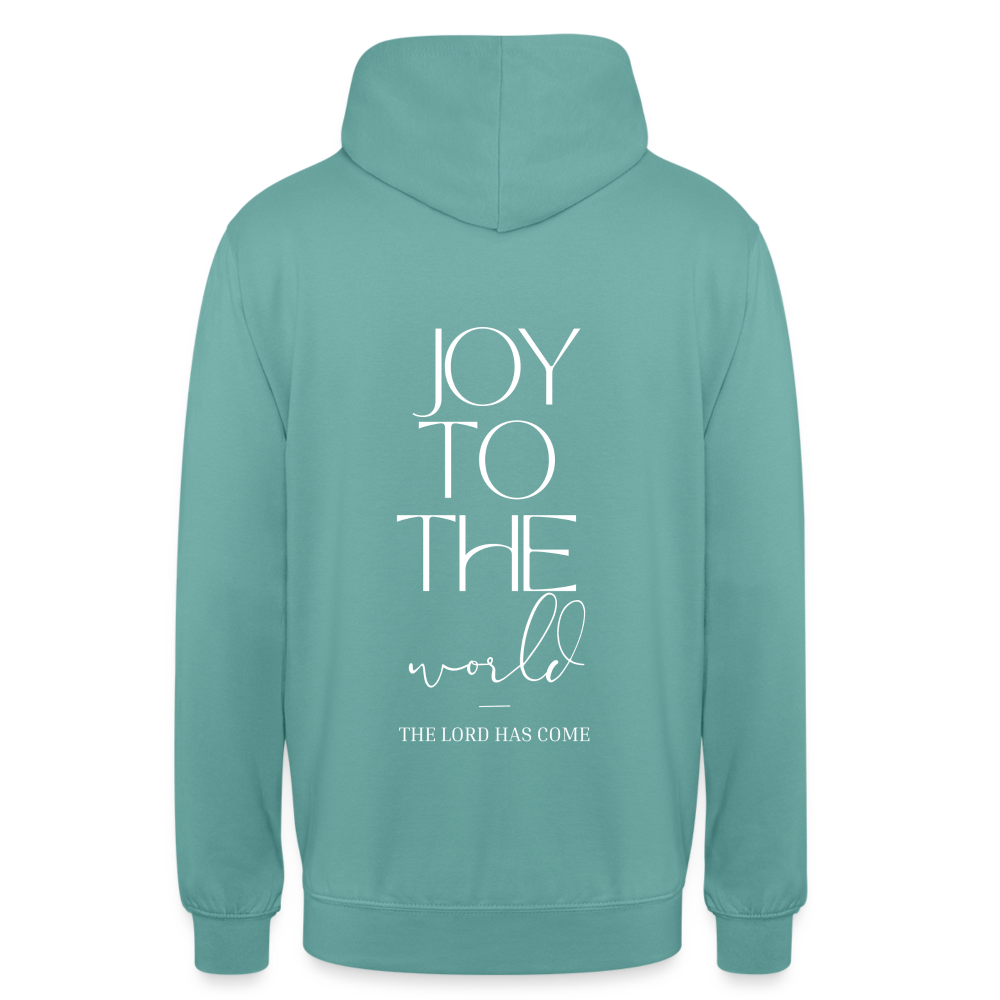 Joy to the world Unisex Hoodie - pastel turquoise