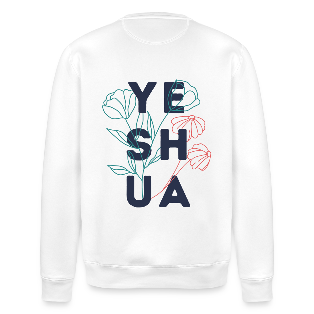 Yeshua Unisex Organic Sweatshirt - white