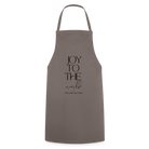 Joy to the World Cooking Apron - grey