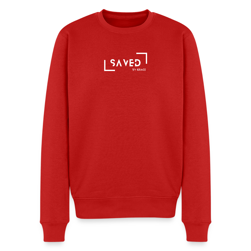 Saved by grace Men’s Premium Sweatshirt - red