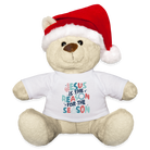 Christmas Teddy - white