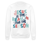 Christmas Unisex Organic Sweatshirt - white