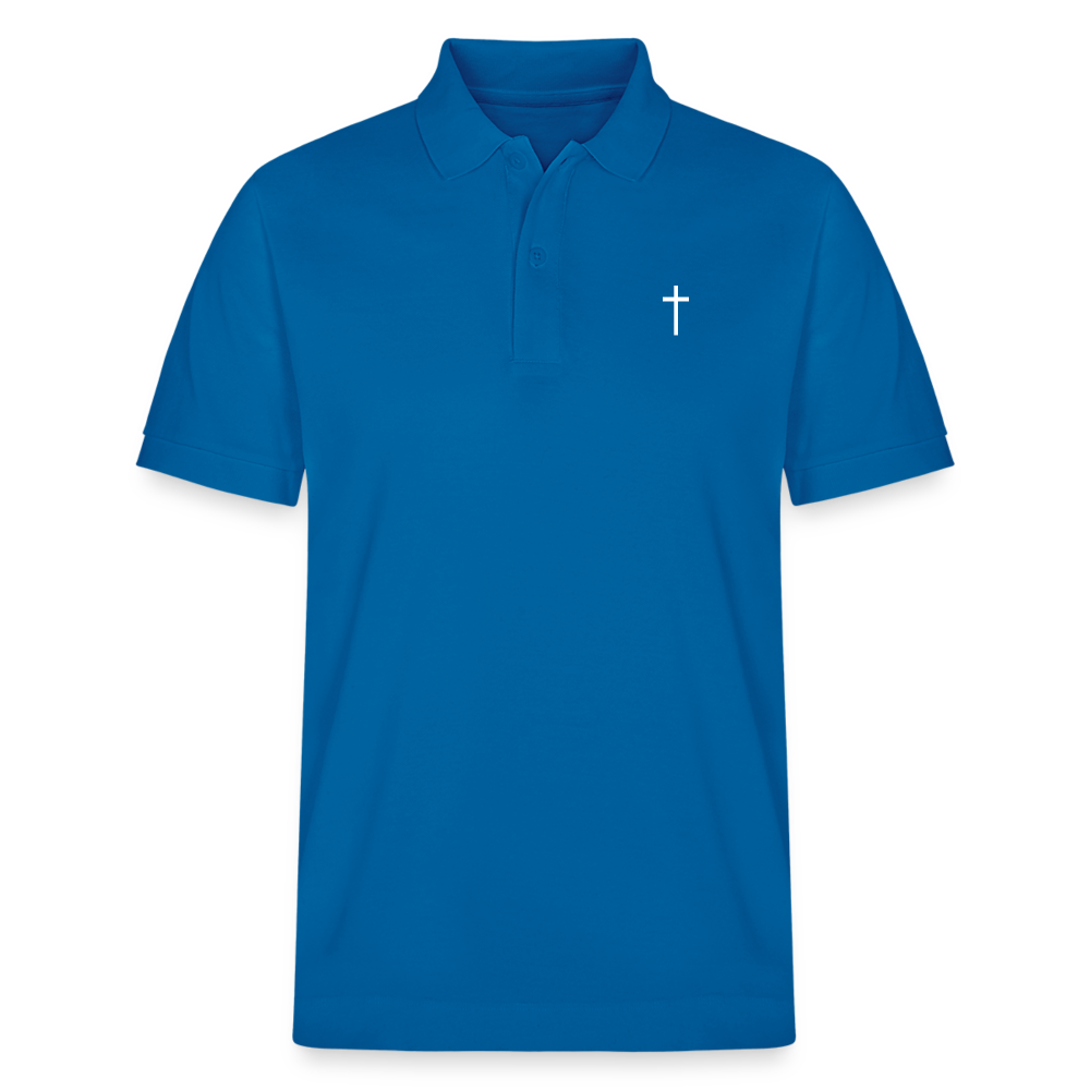 Cross Organic Unisex Polo Shirt - royal blue