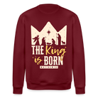 Christmas Unisex Organic Sweatshirt - burgundy
