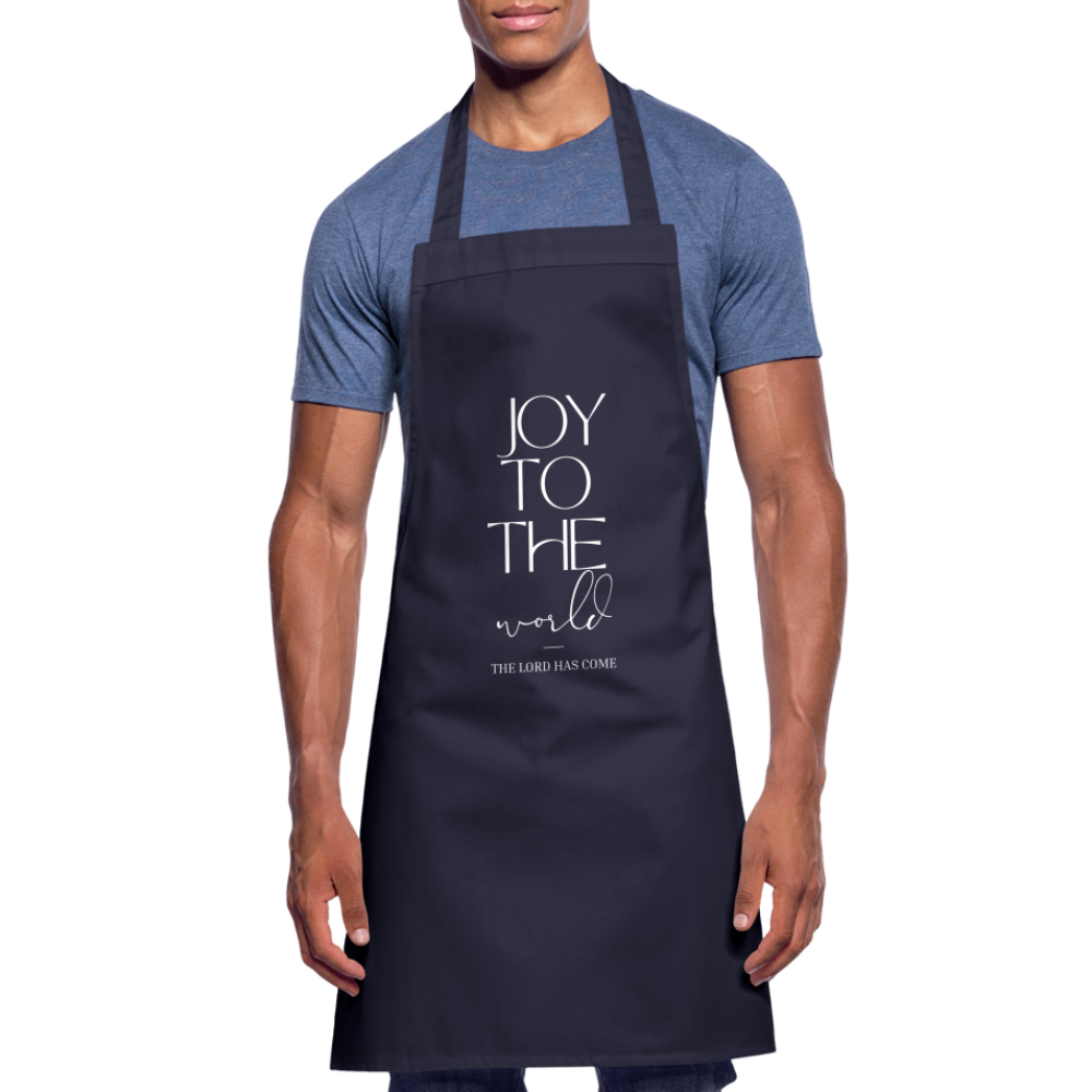 Joy to the world Cooking Apron - navy