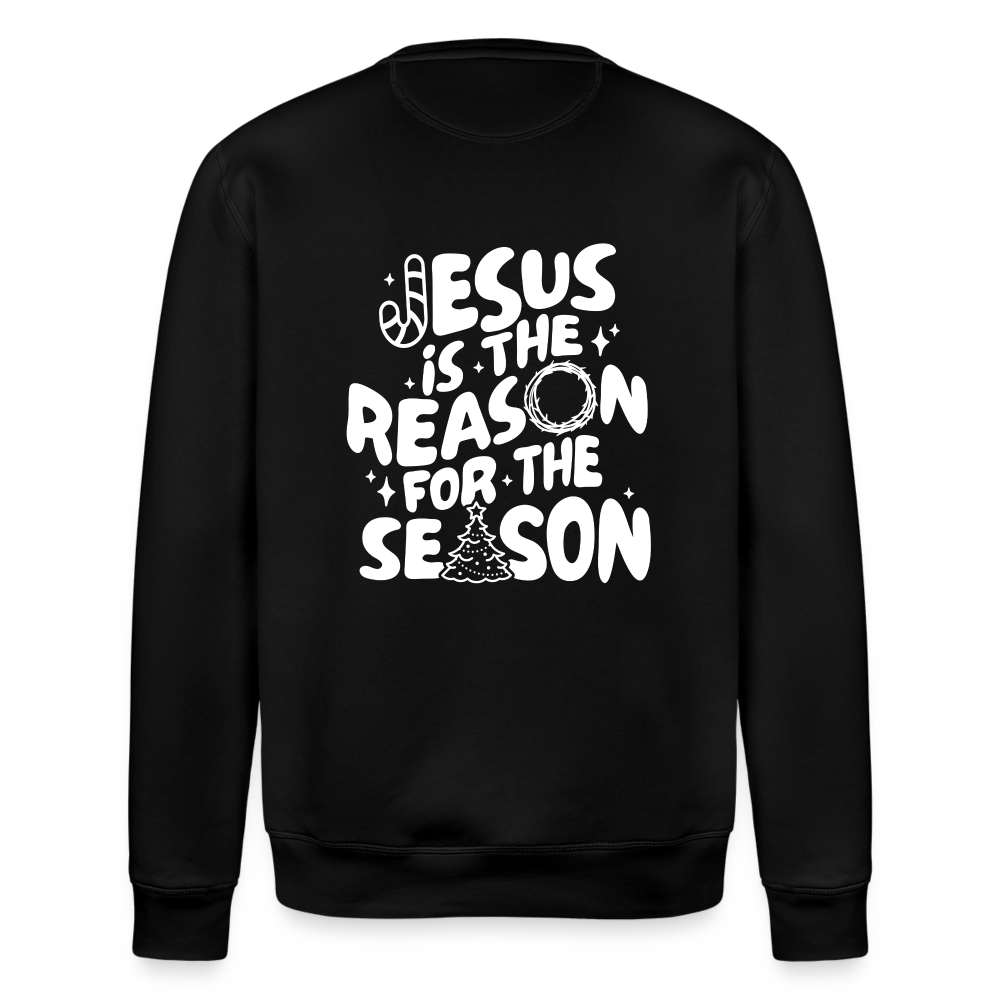 Christmas Unisex Organic Sweatshirt - black