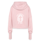 Image of God Cropped Women’s Hoodie - light pink