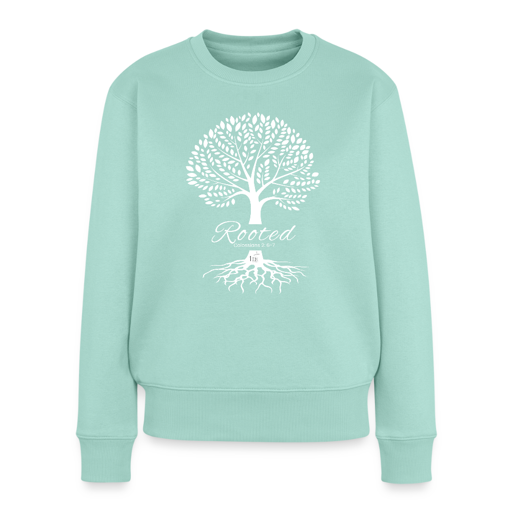 Rooted in Christ Women’s Premium Sweatshirt - mint 