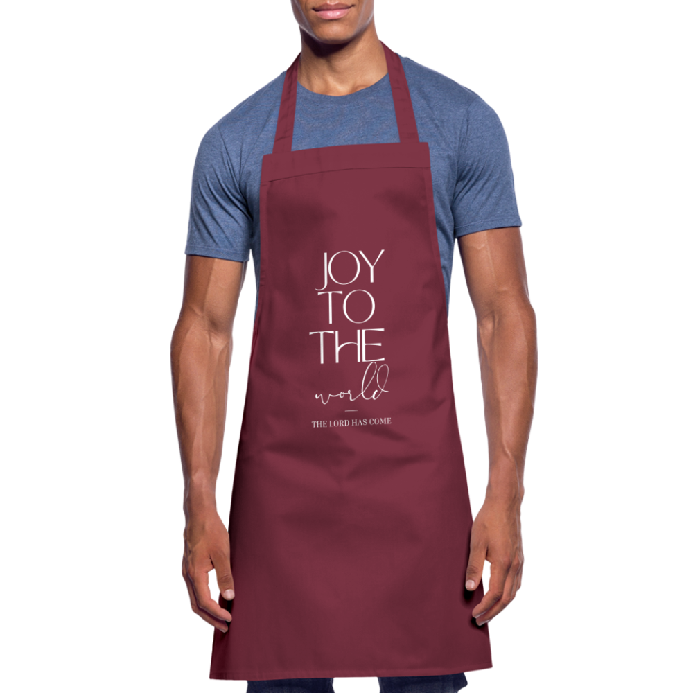 Joy to the world Cooking Apron - bordeaux