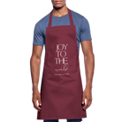 Joy to the world Cooking Apron - bordeaux