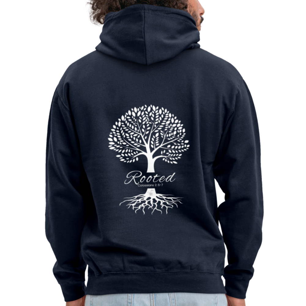 Rooted Unisex Hoodie - navy