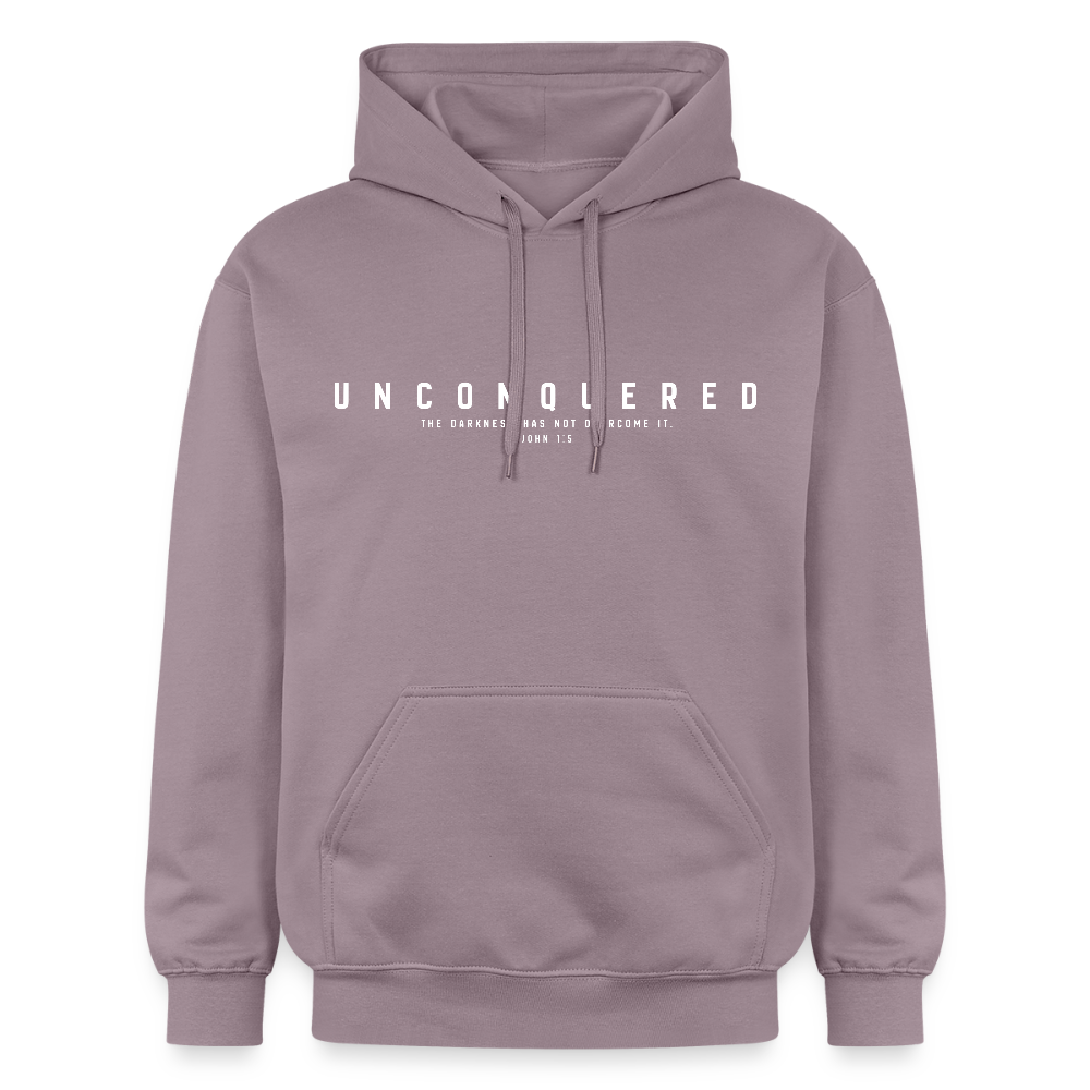 Unconquered Unisex Softstyle® Midweight Hoodie - purple-grey 