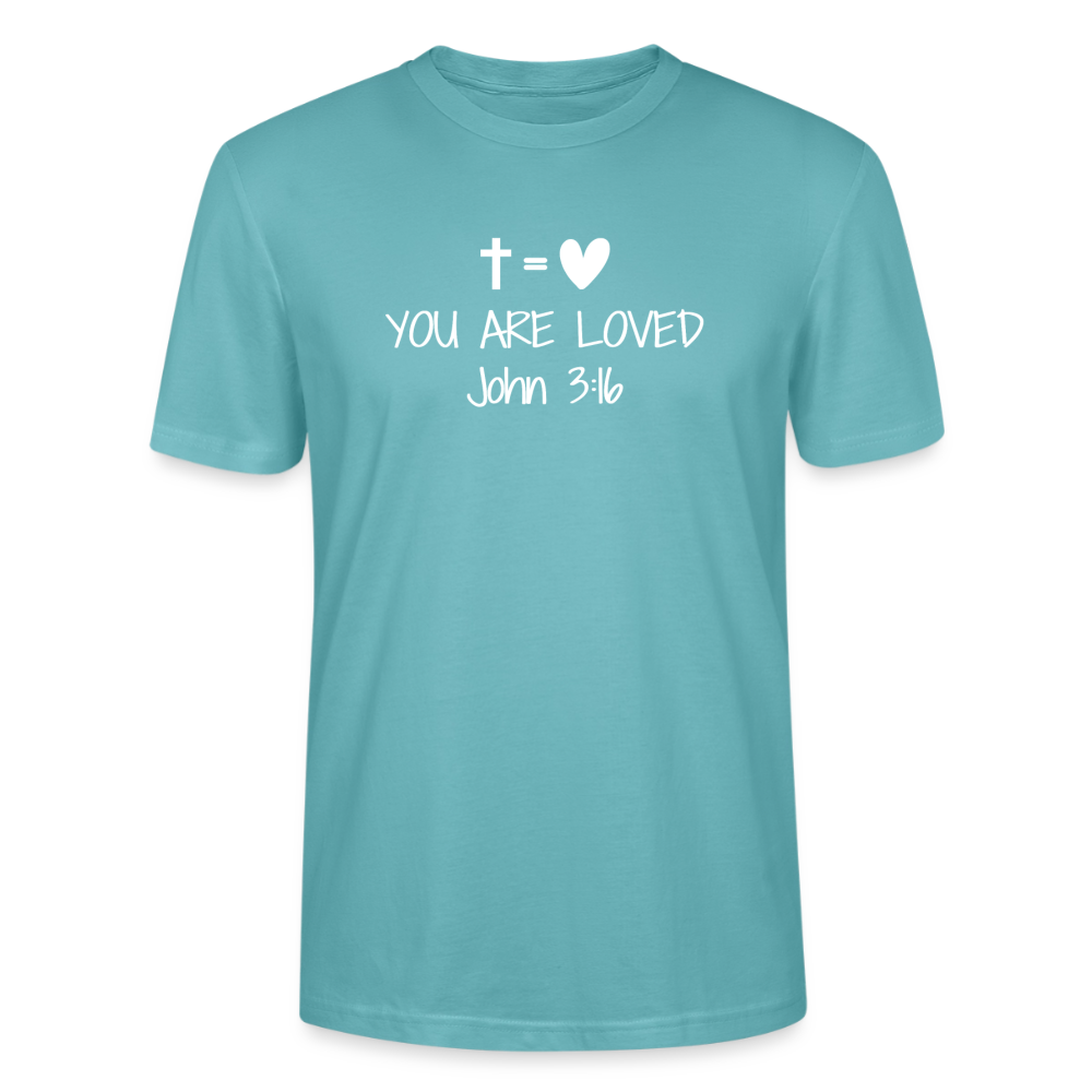 You are loved Unisex T-Shirt - pastel turquoise