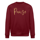Praise Unisex Organic Sweatshirt - burgundy