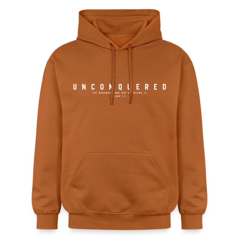 Unconquered Unisex Softstyle® Midweight Hoodie - Athletic Orange