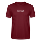 God First Unisex T-Shirt - burgundy