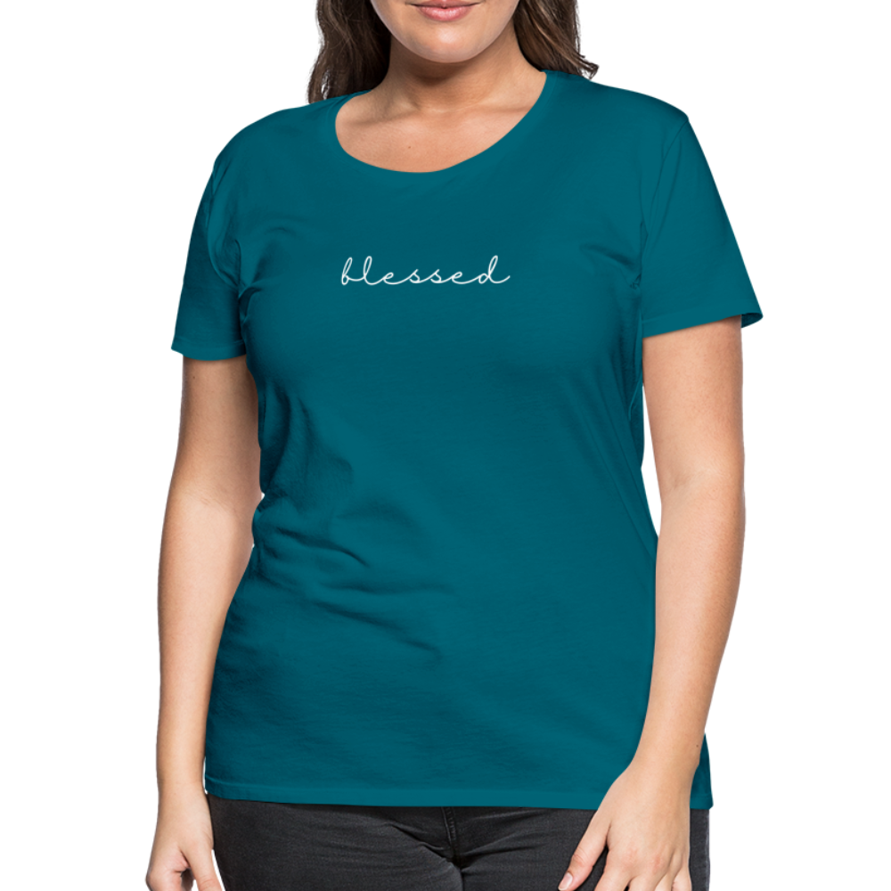 Blessed Women’s Premium T-Shirt - diva blue