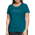 Blessed Women’s Premium T-Shirt - diva blue