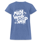 Made to Worship Women’s Oversize T-Shirt - heather denim